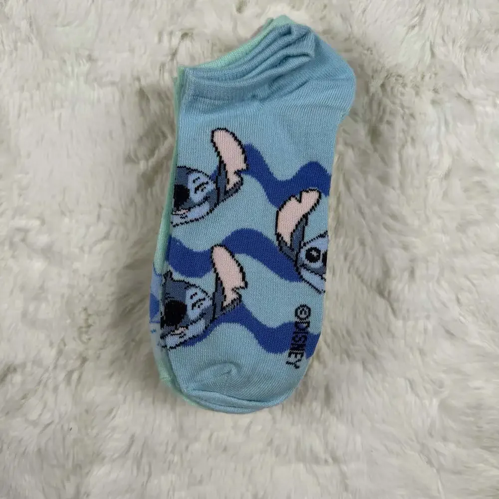 Disney Lilo & Stitch & Angel No-Show Socks 5-Pair Pack